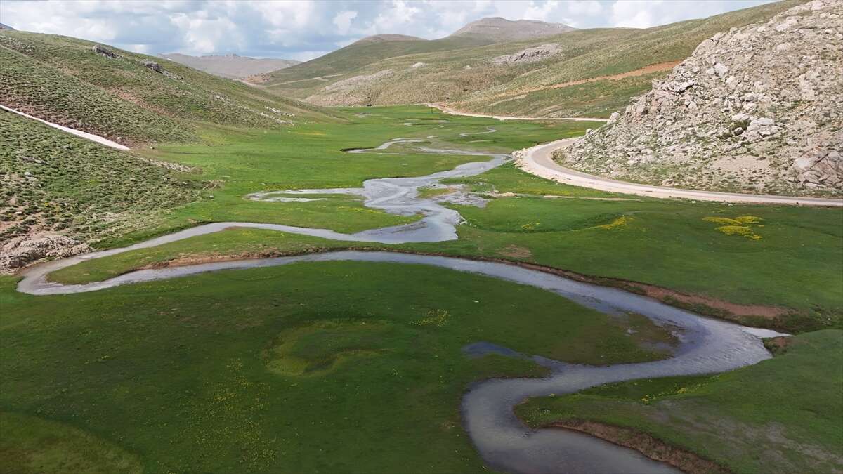 Konya sınırında iki mevsim bir arada! 2 bin rakımlı yaylada kış direniyor, bahar coşuyor 5